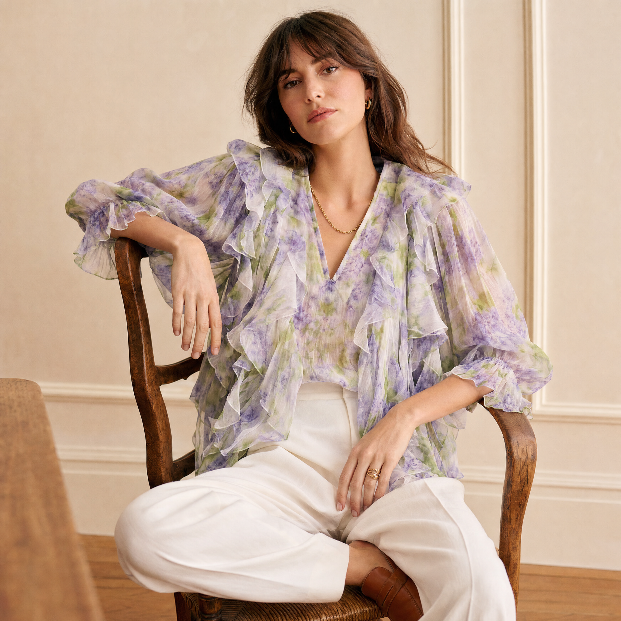 Purple Flower Shirt