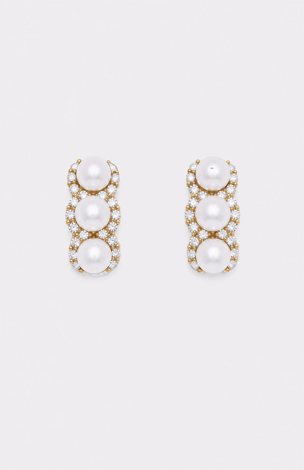 Genuine Freshwater Round Pearl Hoop Earrings