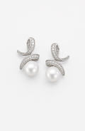 Genuine Freshwater Round Pearl Melody Earrings