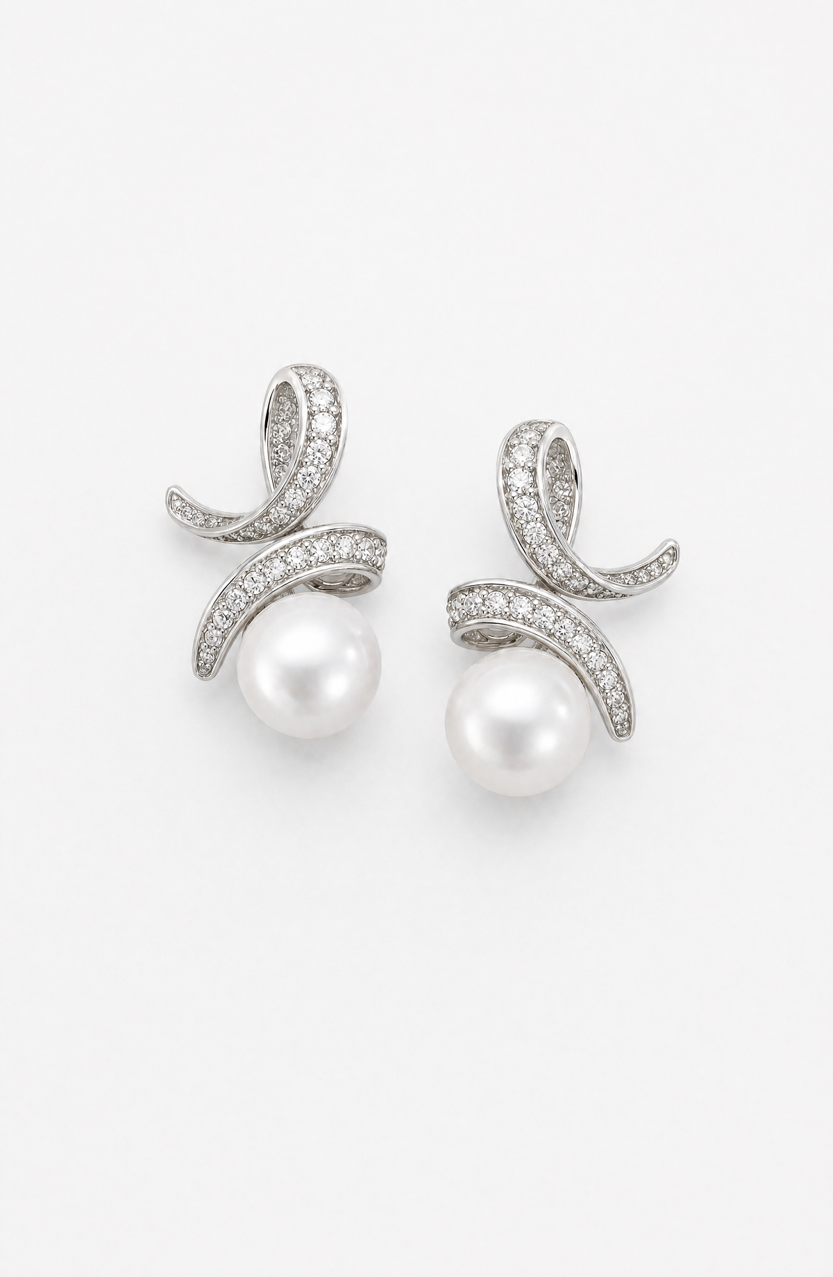Genuine Freshwater Round Pearl Melody Earrings