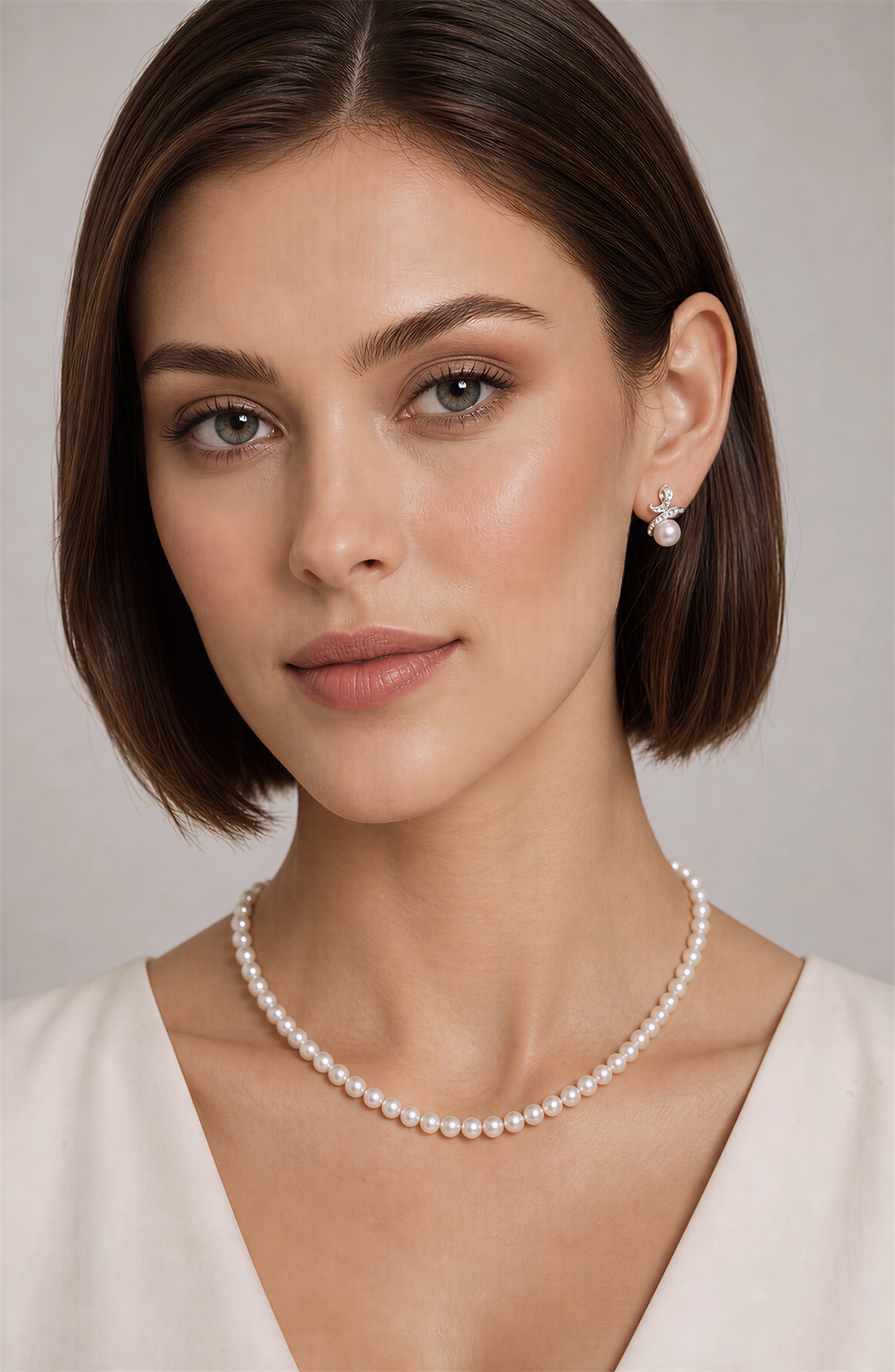Genuine Freshwater Round Pearl Melody Earrings