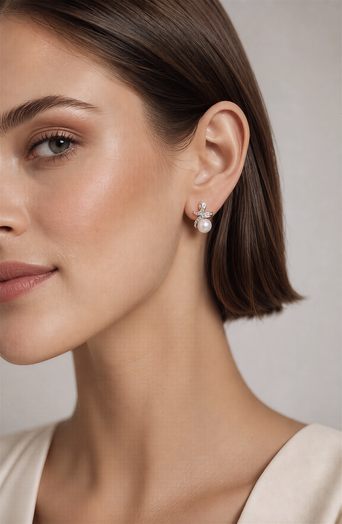 Genuine Freshwater Round Pearl Melody Earrings