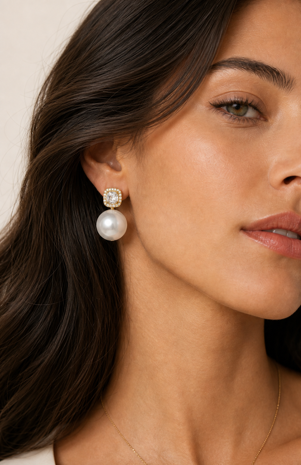 Genuine Freshwater Baroque Pearl Sugar Cube Earrings