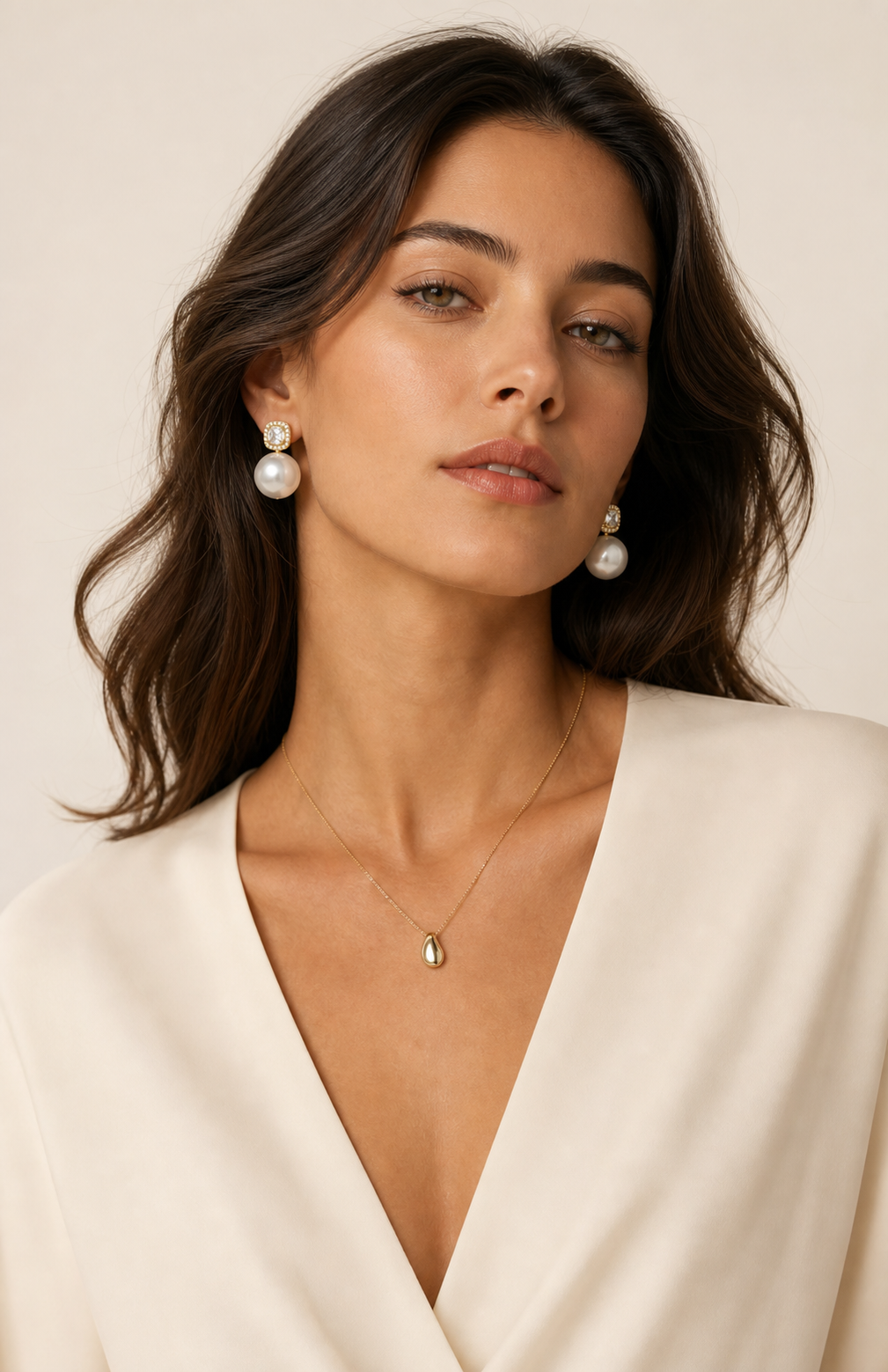 Genuine Freshwater Baroque Pearl Sugar Cube Earrings
